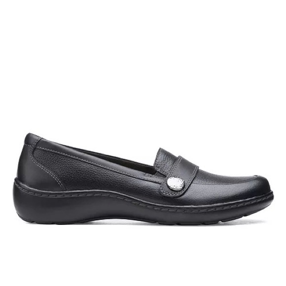 CLARKS CORA DAISY BLACK Size 9.5 - Picture 2 of 13